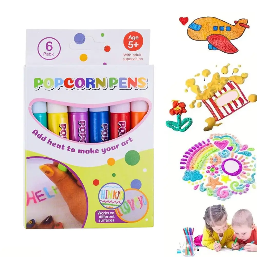 ポップコーンペン、ふわふわ3Dアート、DIYバブルポップコー - Copic Marker Sketch のレビューと価格