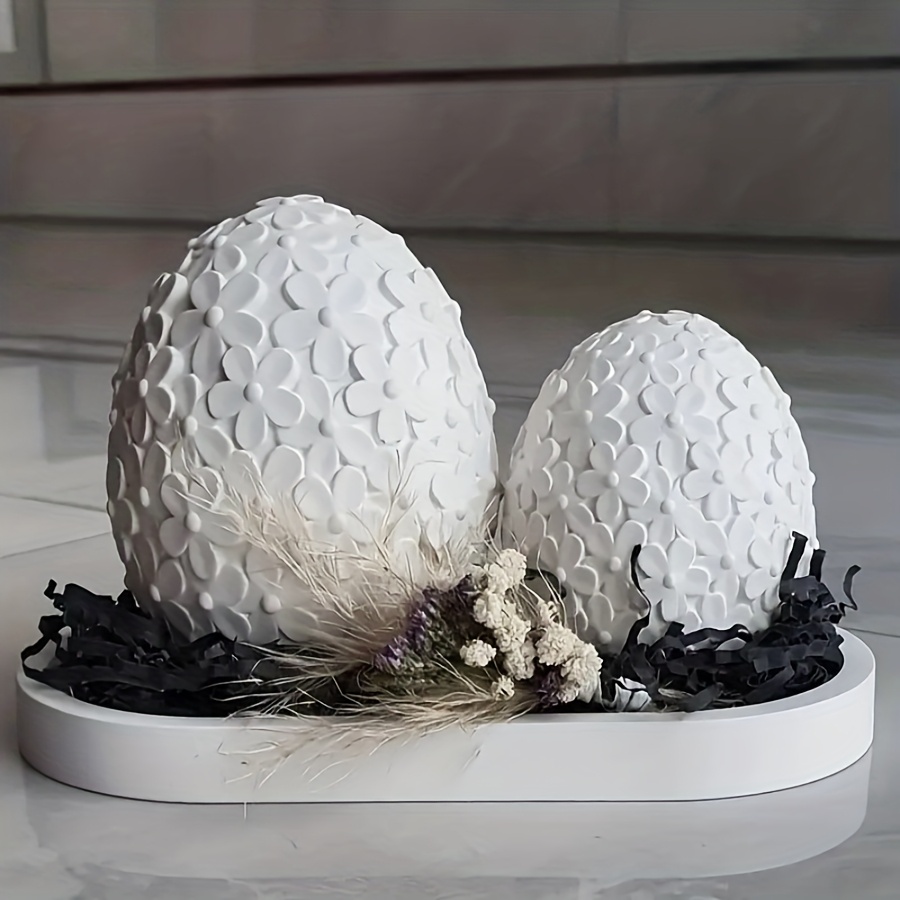 2個入りのレジンシリコンモールドセット。イースターエッグ型の - Resin Craft Ideas のレビューと価格