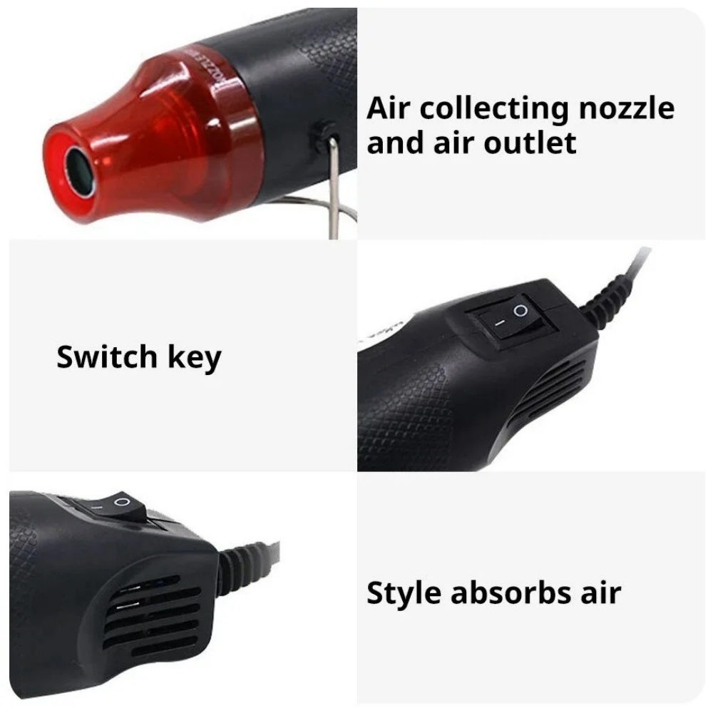 220V/110V対応、温度調節可能な小型ヒートガン。収縮チ - Heat Gun Small のレビューと価格