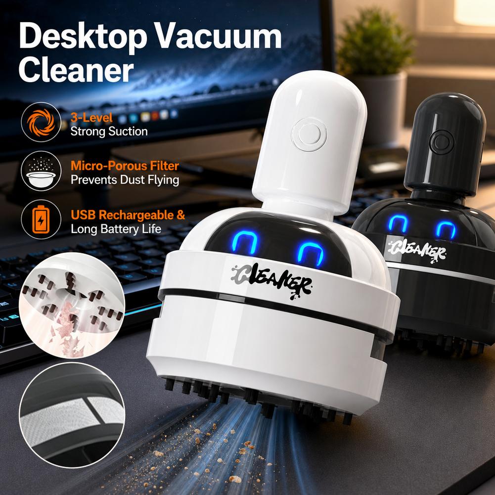 卓上用クリーナー、小型ポータブル車載用掃除機。消しゴムや鉛筆 - Vacuum Chamber Small のレビューと価格