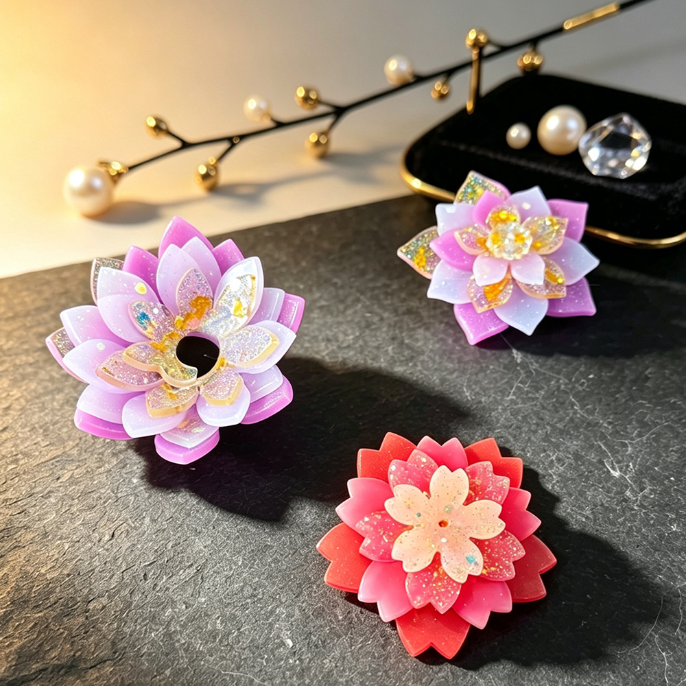 多層フラワーシリコンモールド DIYエポキシ樹脂クラフト用  - Resin Craft Ideas のレビューと価格
