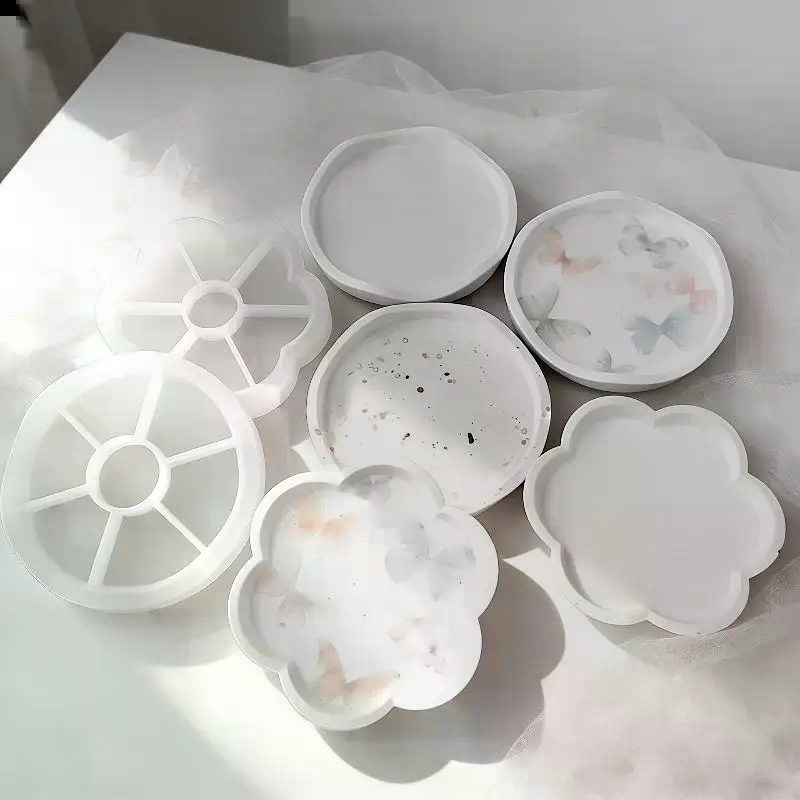 花型／円形のトレイ用シリコンモールド。DIYで手作りできる収 - Resin Craft Ideas のレビューと価格